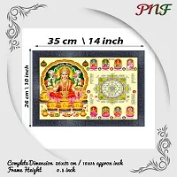 pnf Shree sampurna Laxmi Yantra Religious Wood Photo Frames with Acrylic Sheet (Glass) for Worship/Pooja(10 * 14inch,Multicolour,Synthetic)-22394-thumb1