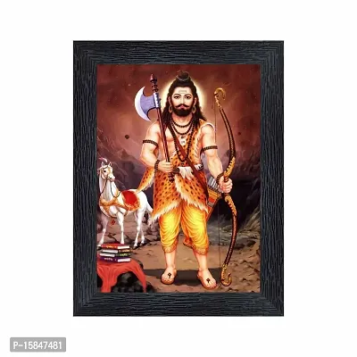 pnf Parshu ram Religious Wood Photo Frames with Acrylic Sheet (Glass) for Worship/Pooja(photoframe,Multicolour,6x8inch)-20688
