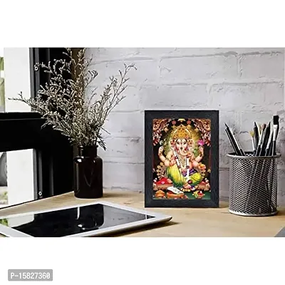 PnF Ganeshji Religious Wood Photo Frames with Acrylic Sheet (Glass) for Worship/Pooja(photoframe,Multicolour,8x6inch)-4875-thumb2