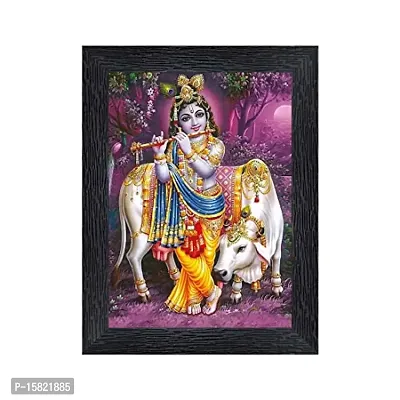 Generic PnF Bal Krishna (Baby) Religious Wood Photo Frames with Acrylic Sheet (Glass) for Worship/Pooja(photoframe,Multicolour,8x6inch)-20412-, Medium (PNF-20412-photoframe-5x7)