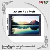 pnf Natural Landscape scenery art Wood Frames with Acrylic Sheet (Glass) 7575-(10 * 14inch,Multicolour,Synthetic)-thumb1