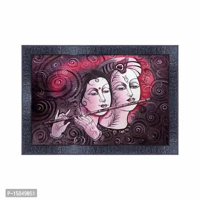 pnf Radha Krishna Wood Photo Frames with Acrylic Sheet (Glass) 4803-(10 * 14inch,Multicolour,Synthetic)