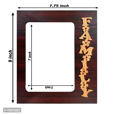 Xpression Decor Decorative Family Hand Crafted Wooden Table Photo Frame 5x7-11-thumb2