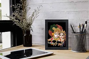 pnf Radha kishna Religious Wood Photo Frames with Acrylic Sheet (Glass) for Worship/Pooja(photoframe,Multicolour,6x8inch)-20093-thumb1