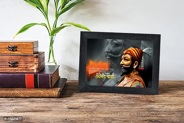 pnf Chattrapati Shivaji Maharaj Religious Wood Photo Frames with Acrylic Sheet (Glass) for Worship/Pooja(photoframe,Multicolour,6x8inch)-19828-photoframe-5x7.jpg-thumb2