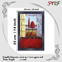 pnf modern abstract art Wood Photo Frames with Acrylic Sheet (Glass) (10 * 14inch,Multicolour,Synthetic) 9809-thumb1