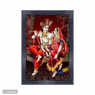 pnf Radha Krishna Wall Painting Synthetic frame-20076(10 * 14inch,Multicolour,Synthetic)