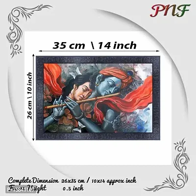 pnf Radha Krishna Wood Photo Frames with Acrylic Sheet (Glass) 6096-(10 * 14inch,Multicolour,Synthetic)-thumb2