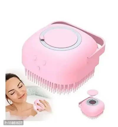 Unique Sales Silicone Body Massage Bath Scrub/Brush for Cleaning Hair, Scalp, Bathing, Cleanser, Washer, Massager for Shampoo, Soap Dispenser