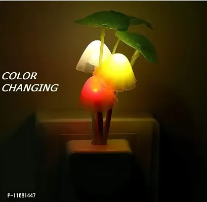 Unique Sales Nature Lamp Mushroom Shaped Night Light with Automatic Sensor on/Off, Home Decorative Multi-Color Changing Effect LED Light. (Pack of 2)-thumb3