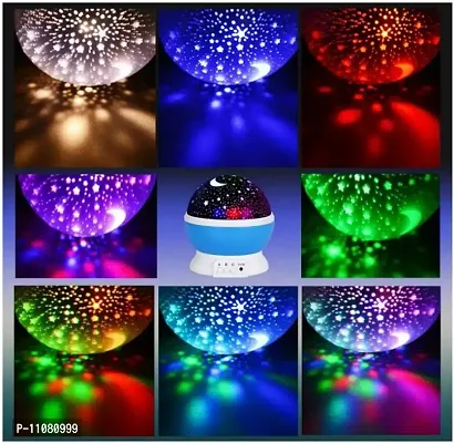 Unique Sales Star Moon Light 360 Rotating Projector with USB Wire Colorful Romantic Light, Star Master Lamp, Night Projector, Bed/Room/Ceiling Light-thumb2