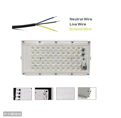 IP65 50 Watt Outdoor Light, Flood Light 50W Waterproof LED, Lights for Yards, Lawn, Ground, Garden, Home Etc. (Cool White, Pack-1)-thumb5