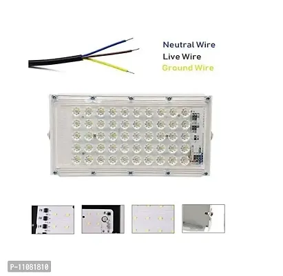 IP65 50 Watt Outdoor Light, Flood Light 50W Waterproof LED, Lights for Yards, Lawn, Ground, Garden, Home Etc. (Cool White, Pack-1)-thumb3