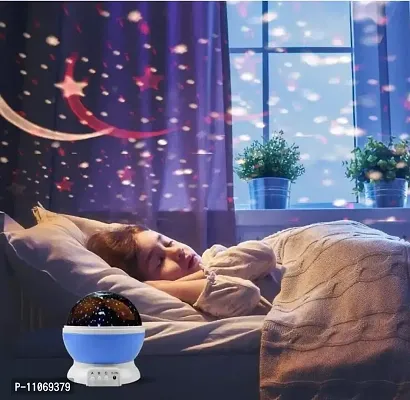 Star Master 360 Rotating Projector with USB Wire Colorful Romantic Light, Star Moon Light Lamp, Night Projector, Bed/Room/Ceiling Light-thumb3