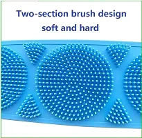 Silicon Body Back Scrubber Belt, Dual/Double Side Skin Bathing Brush for Skin Deep Cleaning Massage, Dead Skin Removal Exfoliating Belt for Shower, Easy to Clean, Lathers Well, Faoming Belt-thumb3