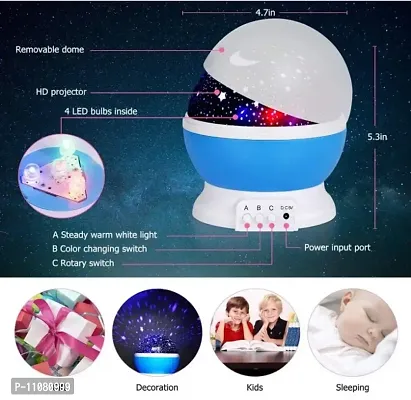 Unique Sales Star Moon Light 360 Rotating Projector with USB Wire Colorful Romantic Light, Star Master Lamp, Night Projector, Bed/Room/Ceiling Light-thumb5