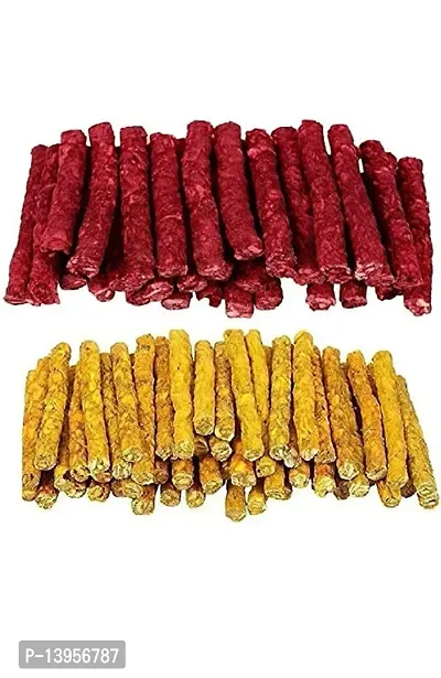 SET PET  Chew Sticks Munchie Stick Mix Flavors Pack, Dogs Snacks, Treats, Chicken Mutton Combo (400-400 GRAM EACH Gram)-thumb0