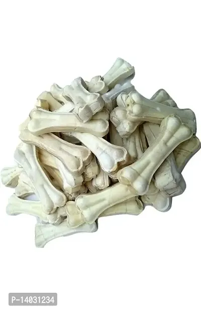 SET PET Double Pressed Dog Chew Mix Bones Size - 7Inch - Mix Dog Bones 1 Kg (Aproxx)-thumb0