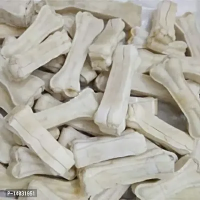 SET PETDog Chew Bone 8Inches Rawhide Pressed Bone Calcium Treat Dog Bones (1 Kg.)