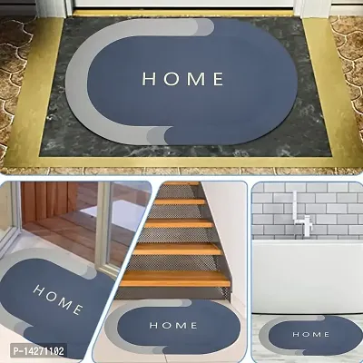 Unique Bathroom Door Mat | Anti Skid Water  Absorbent Rubber Foot Mat  color time to time change 1 pcs-thumb4