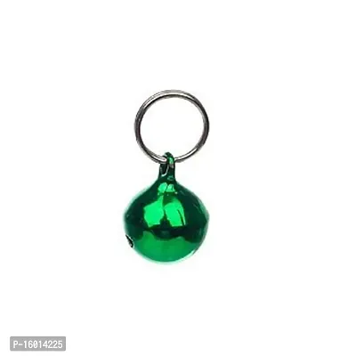 SET PET  green Bell Collar Tag Cum Pendant  pet small size 2 pcs-thumb0