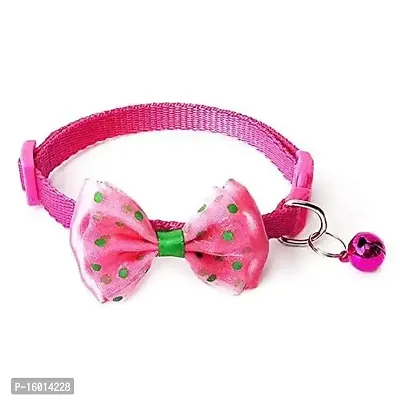 SET PET  PINK   Adjustable Cat Collars Cute Bow-tie with Bell, 2 PCS-thumb0