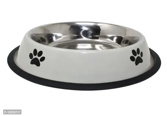 SET PET Color Dog and Cat Feeding Bowl Non-Skid Rubber Bottom Food/Water Bowl 1400 ML