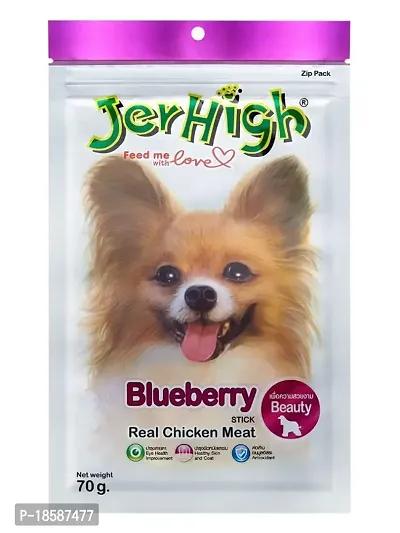 Jerhigh Chicken Dog Treats, Human Grade High Protein Chicken, 70+70G 2 POUCH