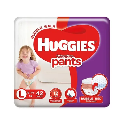 Huggies Baby Diaper Pants, with Bubble Bed Technology for comfort