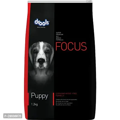 Drools Focus Puppy Super Premium Dry Dog Food, Chicken Flavor, 1.2kg-thumb0