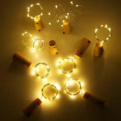 Bottle Lights with Cork, 8Pack Battery Operated LED Cork Shape Copper Wire Colorful Fairy Mini String Lights for DIY, Party,