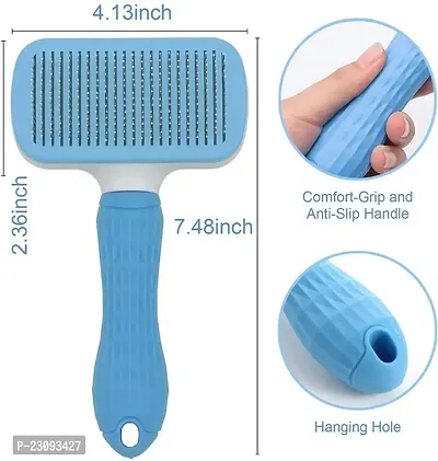 SET PET Slicker Dog Comb Brush Pet Grooming Brush Daily Use to Clean Loose Fur  Dirt Great for Dogs and Cats with Medium Long Hair Dog Hair Deshedding Brush-thumb0