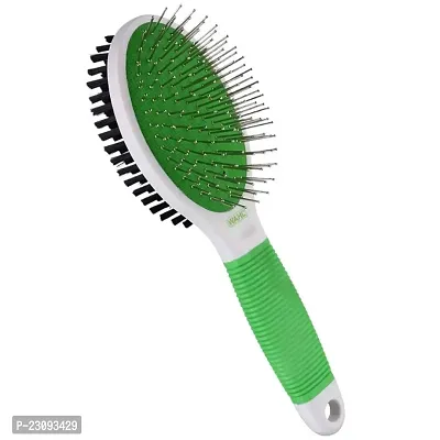 SET PET  Double Sided Brush, ( STEEL +SOFT BRISAL Large UES DOG GROOMING-thumb0