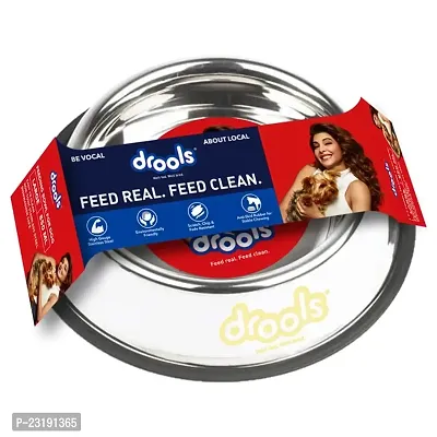 Drools Stainless Steel Feeding Bowl For Dog Medium, 700ml