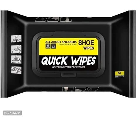 Shoe shine Wipes (1 Pack of 80 PCs) Instant Sneaker Cleaner Shoe-thumb0