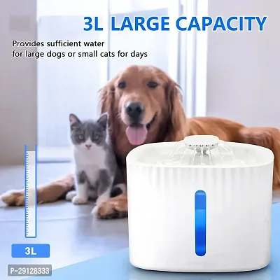 Pet Products 3L Pet Water Fountain Pet for Cats  Dogs, Dry Burning Protection Pump Cat Fountain Water Bowl, Automatic Water Dispenser for Cats with Low Water Shut Off-thumb2