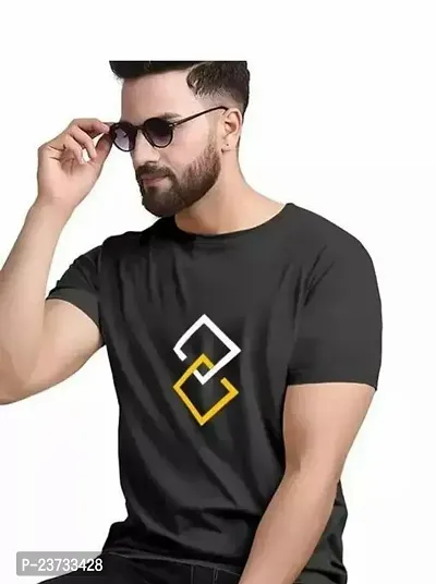 Stylish Fancy Cotton Round Neck T-Shirts For Men