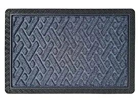 MEGA CART HOME Polypropylene Anti-Skid Rubber Door Mat, Rectangular, Grey-thumb4