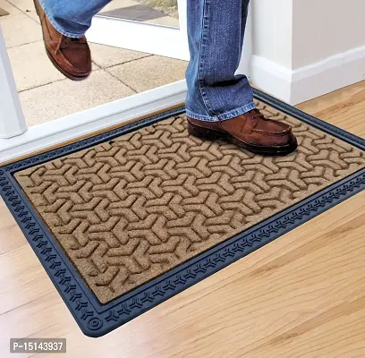 MEGA CART HOME Non Slip Anti Skid Heavy Doormat for Door||Brown-thumb3