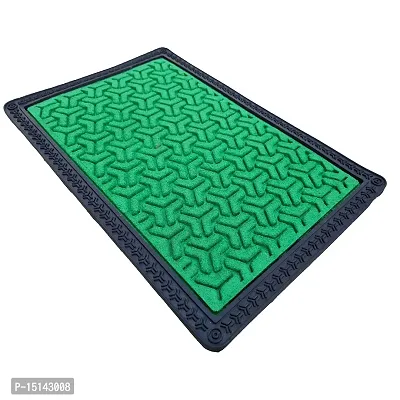 MEGA CART HOME Non Slip Anti Skid Heavy Doormat for Door||Green-thumb5