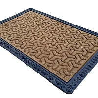 MEGA CART HOME Anti Slip Entrance Polypropylene Washable Water Absorbent Floor Rugs/Doormat/BathMat||60x40 CM,Brown-thumb2