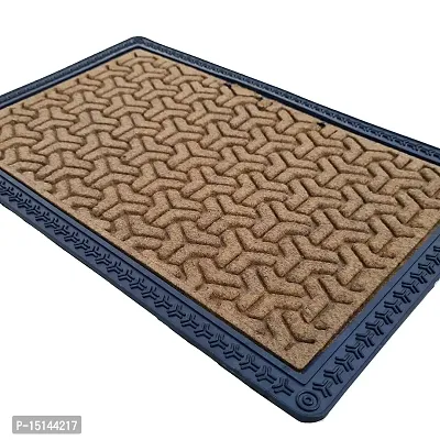 MEGA CART HOME Anti Slip Entrance Polypropylene Washable Water Absorbent Floor Rugs/Doormat/BathMat||60x40 CM,Brown-thumb3