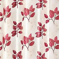 Mega Cart Home Attractive Polyester Leaves Print Curtains for Window Set of 2 Pieces-thumb2