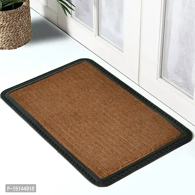 MEGA CART HOME Polypropylene Anti Skid Brown Doormat for Home, Brown, 60x40-thumb2