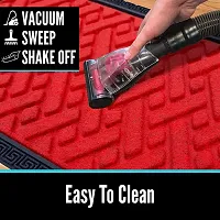 MEGA CART HOME Polypropylene Anti-Skid Rubber Door Mat, Rectangular, Red-thumb1