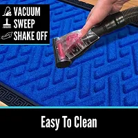 MEGA CART HOME Polypropylene Anti-Skid Rubber Door Mat, Rectangular, Blue-thumb1