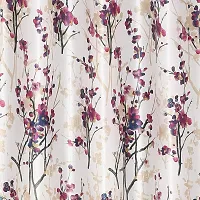 MEGA CART HOME Heavy Polyester Floral 5Ft Window Curtain, Printed Drapes Grommet Room Darkening Panel Eyelet Use for Home/Office, Living Room - Pack of 2-thumb2