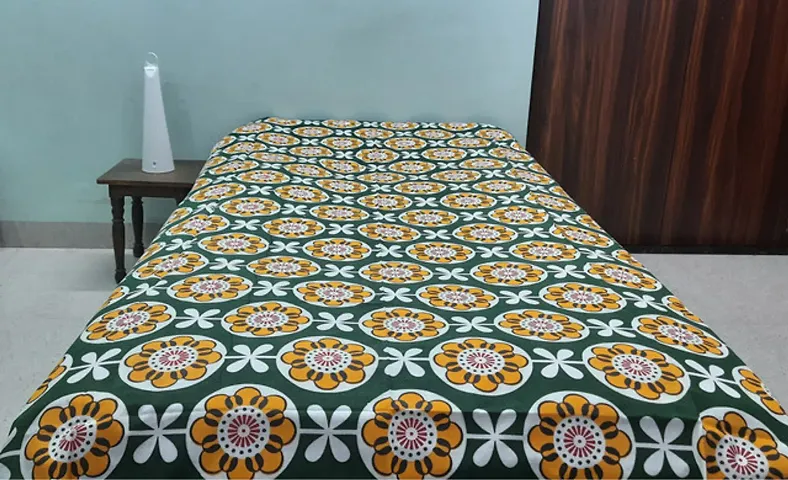 Cotton Printed Single Bedsheet