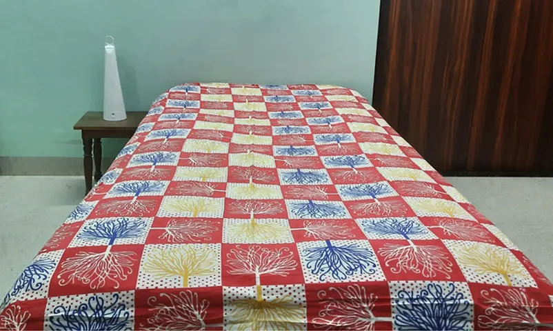 Cotton Printed Single Bedsheet