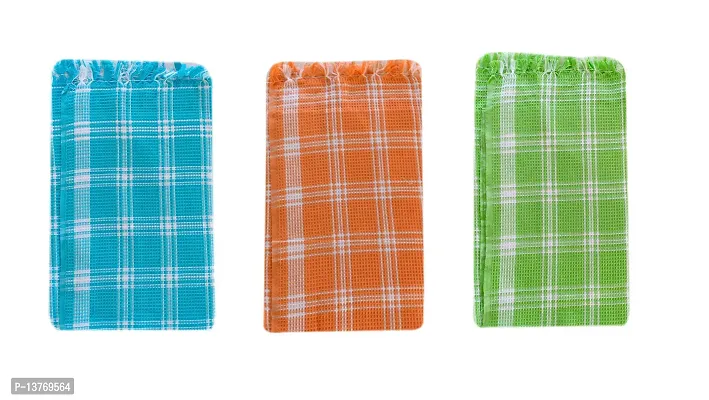 Kushpoo Premium Cotton Bath Towels / Big Towels 2.5 x 5 Feet Multi Coloured - Pack of 3